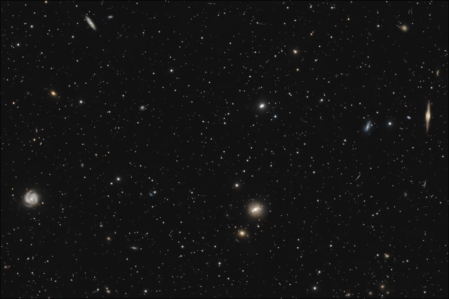 Other galaxies from the wide-field view