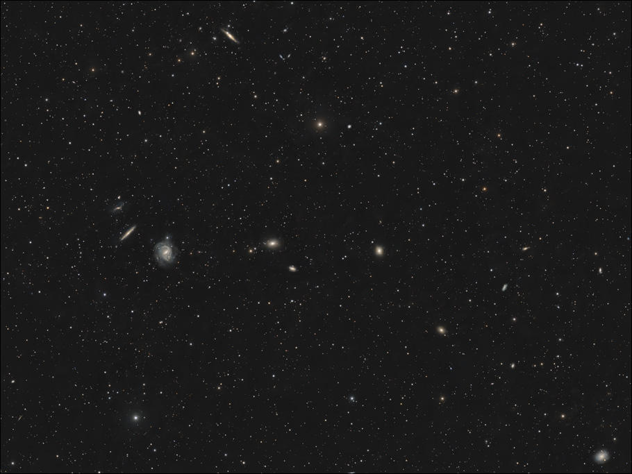 Group of galaxies in Indus